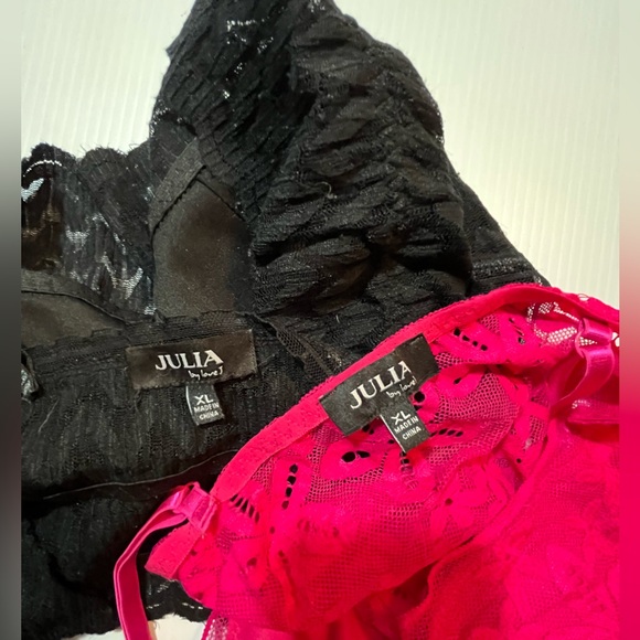2 Bralettes Julia XL 1 Pink And 1 Black - Picture 4 of 4